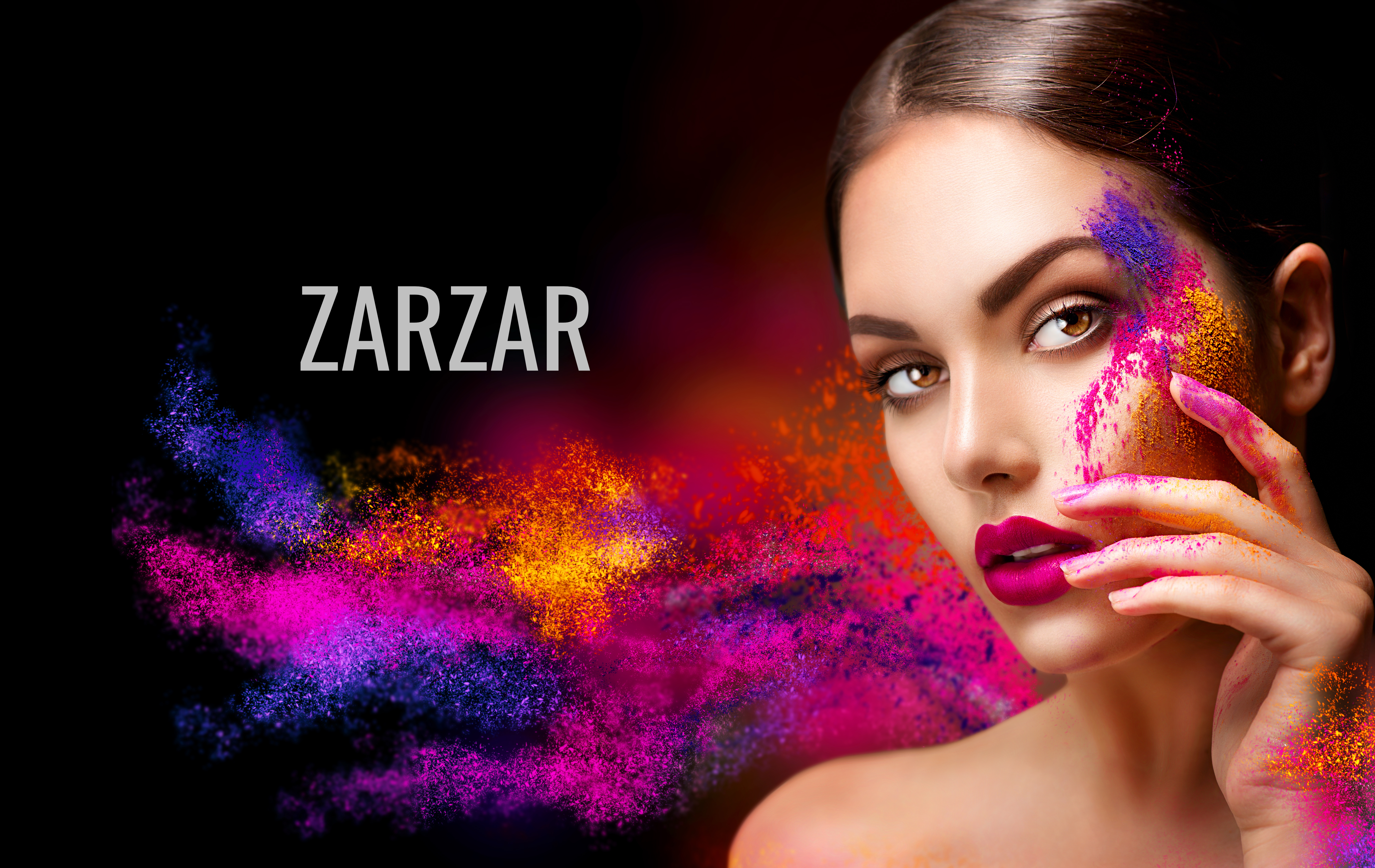 ZARZAR FASHION Beautiful Model Modeling For Beautiful Makeup Ads (Beautiful Makeup Advertisements). Sexy Makeup For Women (Cute Makeup For Girls).