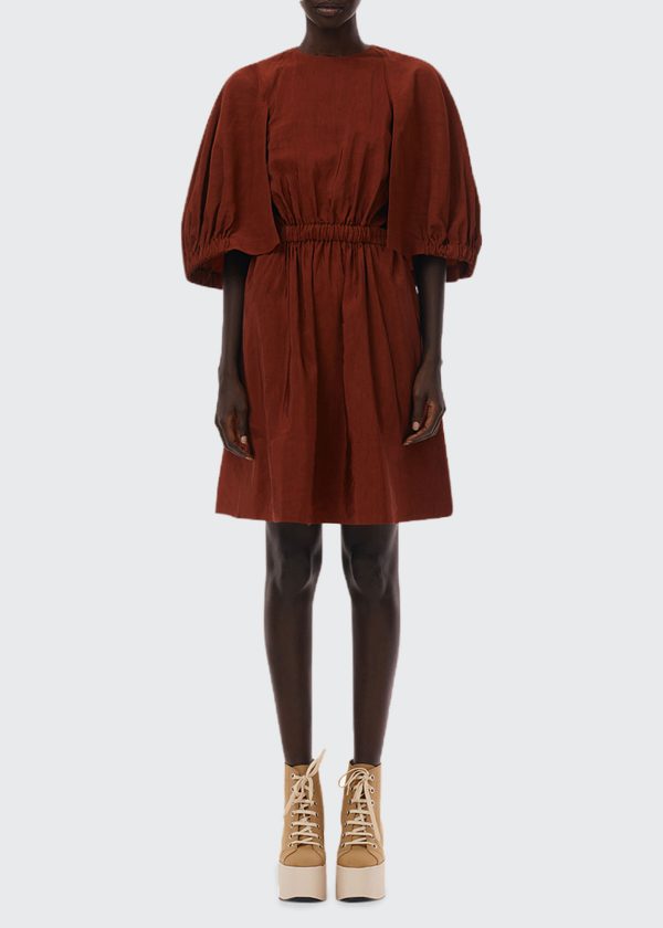 Gemma Shirred Waist Fit-&-Flare Dress