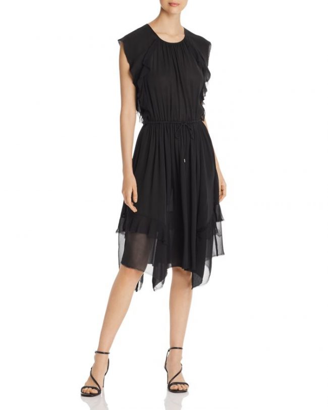 Go by Go Silk Handkerchief-Hem Dress