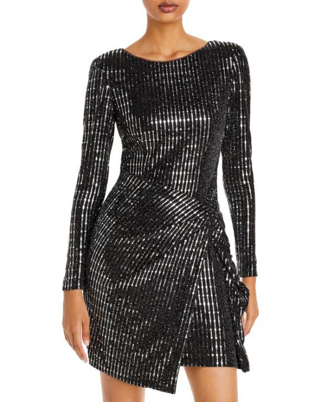Aqua Sequined Hologram Dress - 100% Exclusive