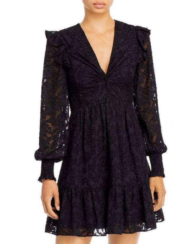 Aqua Extended Shoulder Dress - 100% Exclusive