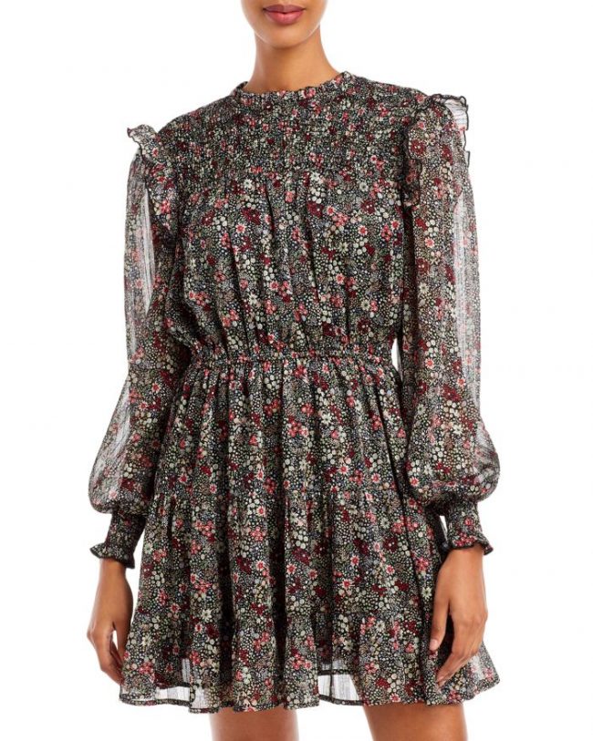 Aqua Floral Smocked Dress - 100% Exclusive