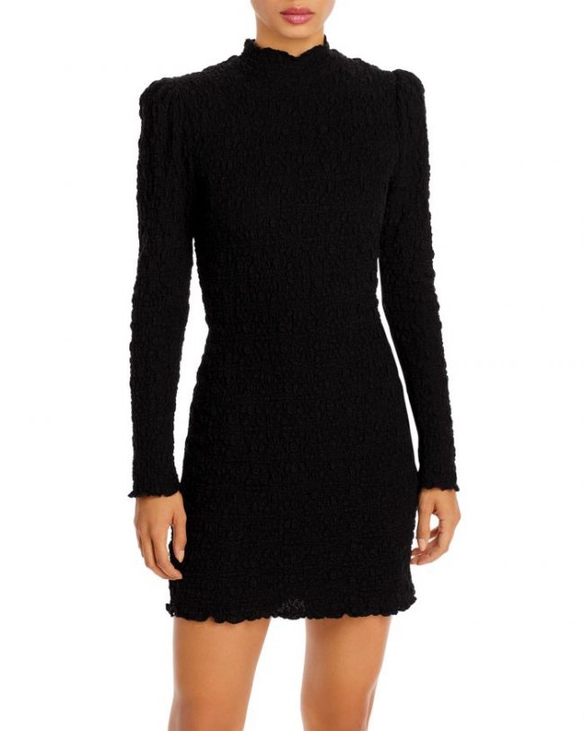 Aqua Crinkle Bodycon Mini Dress - 100% Exclusive