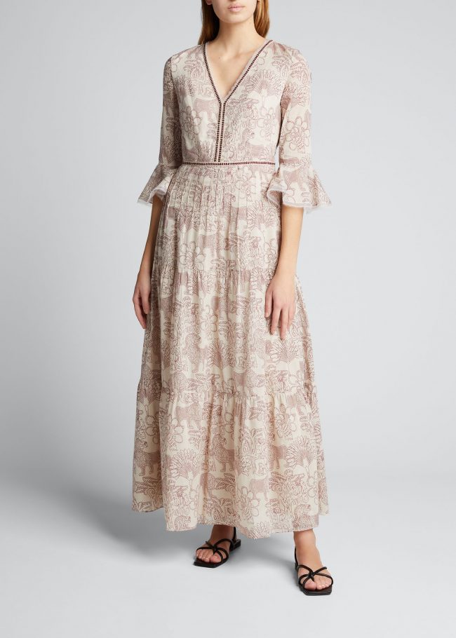 Bella Lion & Monkey Tiered Dress