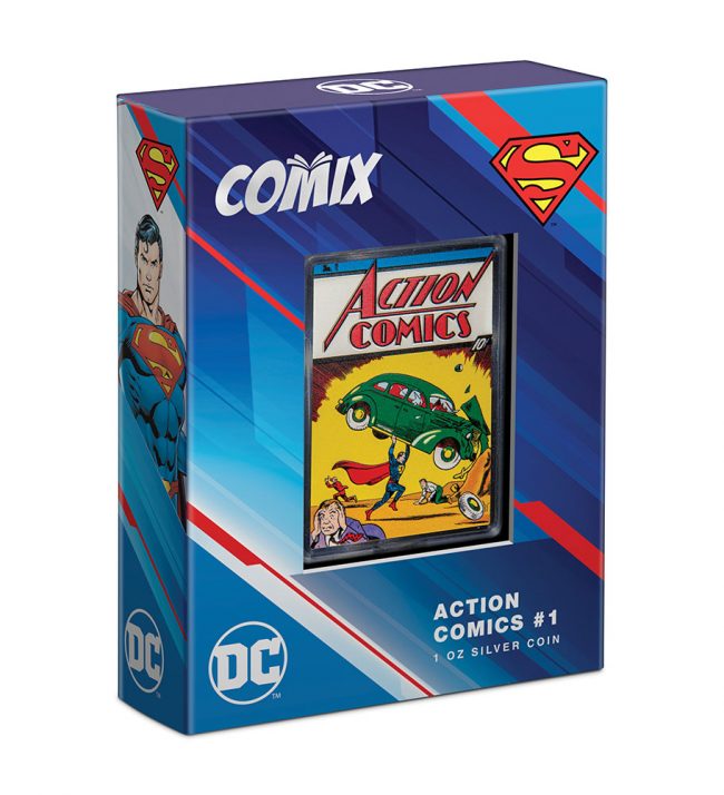 COMIX™ – Action Comics #1 1oz Silver Coin Box