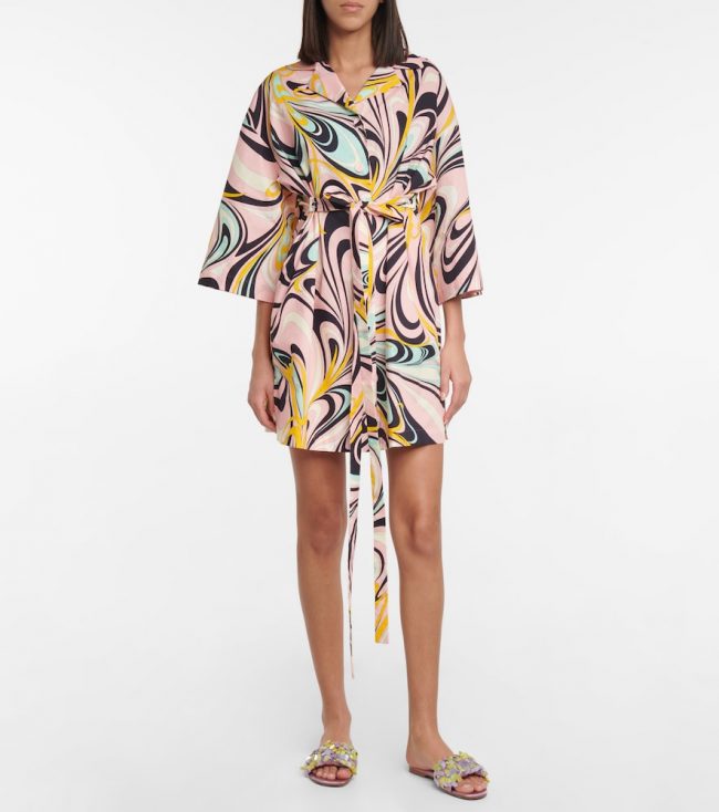 Emilio Pucci Beach Printed cotton minidress