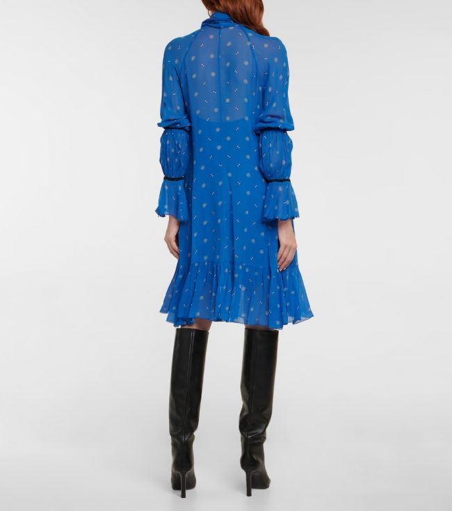 Dorothee Schumacher Something Blue georgette minidress
