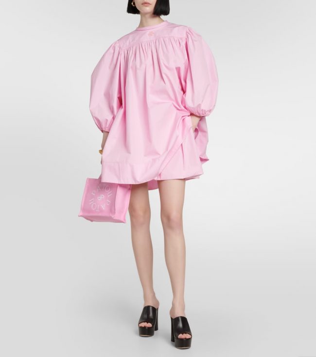 Patou Cotton poplin minidress