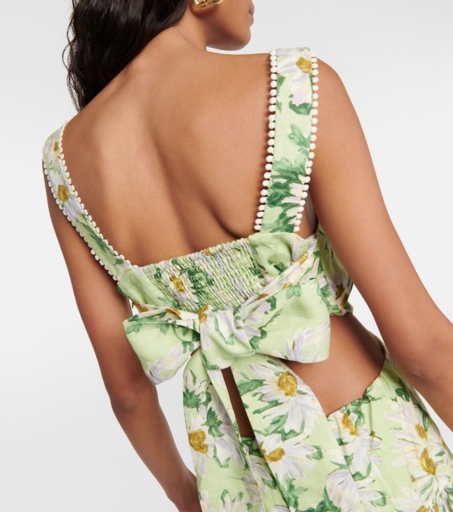 Al????mais Astra floral cutout minidress