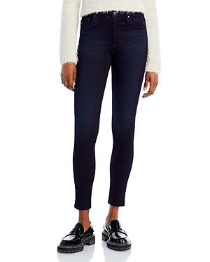 Ag Farrah High Rise Ankle Skinny Jeans in Blue Above