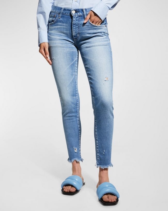 Diana Distressed Skinny Long Jeans