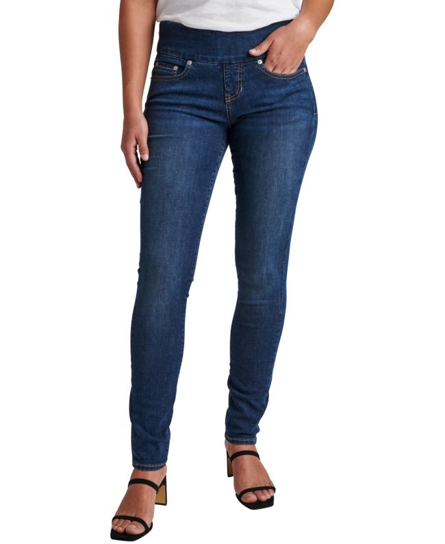 Jag Jeans Women's Nora Mid Rise Skinny Pull-On Jeans - Anchor Blue