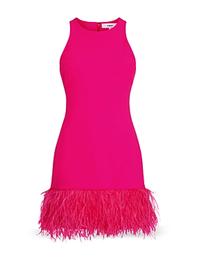 Likely Cami Feather Trim Mini Dress