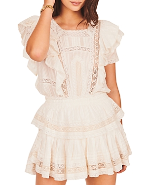 LoveShackFancy Stella Mini Dress