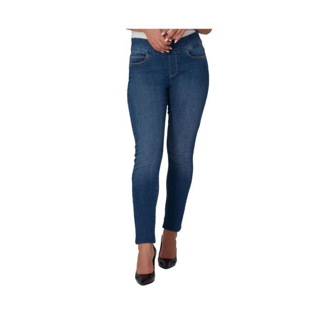 Women's Anna-rcb High Rise Skinny Pull-On Jeans - Rugged classic blue