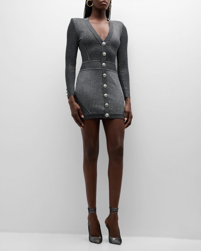 Zem Rib-Knit Bodycon Mini Dress