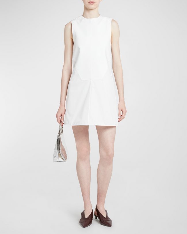 Bib-Front Sleeveless Mini Dress