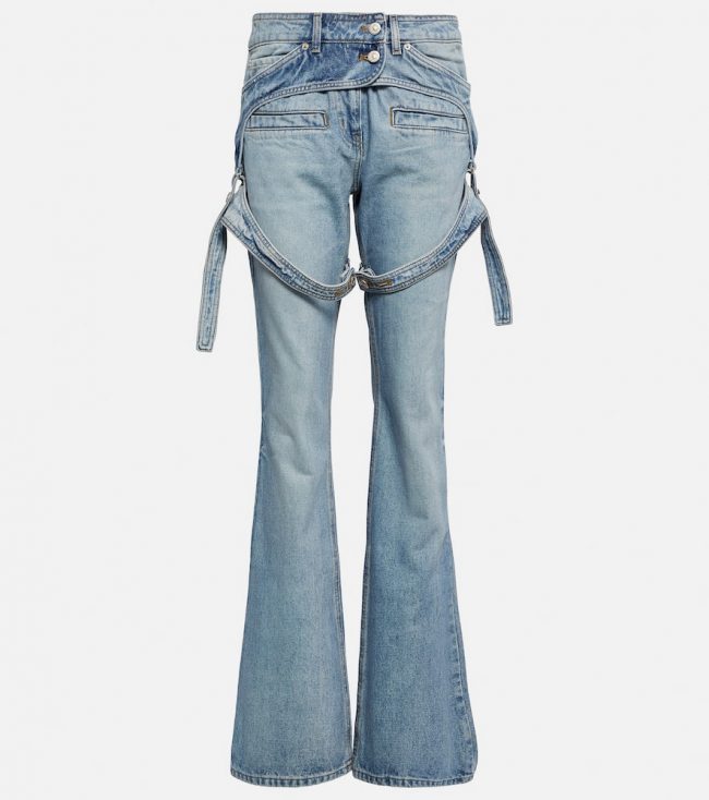Courrèges Mid-rise bootcut jeans