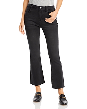 Frame Le Crop Mid Rise Cropped Bootcut Jeans in Kerry