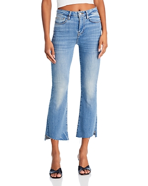 Frame Le Crop Mini High Rise Bootcut Jeans in Wavey