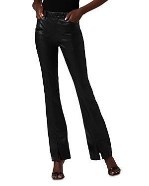 Hudson Barbara Coated High Rise Bootcut Jeans in Black