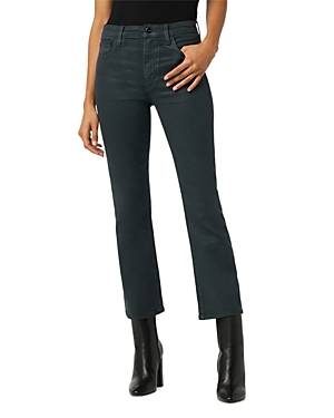Joe's Jeans The Callie Coated High Rise Cropped Bootcut Jeans in Monteverde