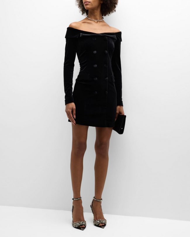 Micaela Off-Shoulder Blazer Mini Dress