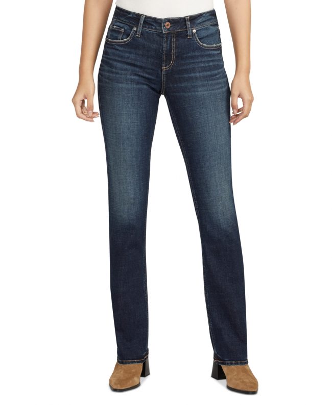 Silver Jeans Co. Women's Elyse Slim-Fit Bootcut Denim Jeans - Indigo