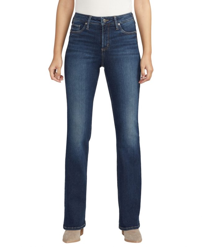 Silver Jeans Co. Women's Infinite Fit Mid Rise Bootcut Jeans - Indigo