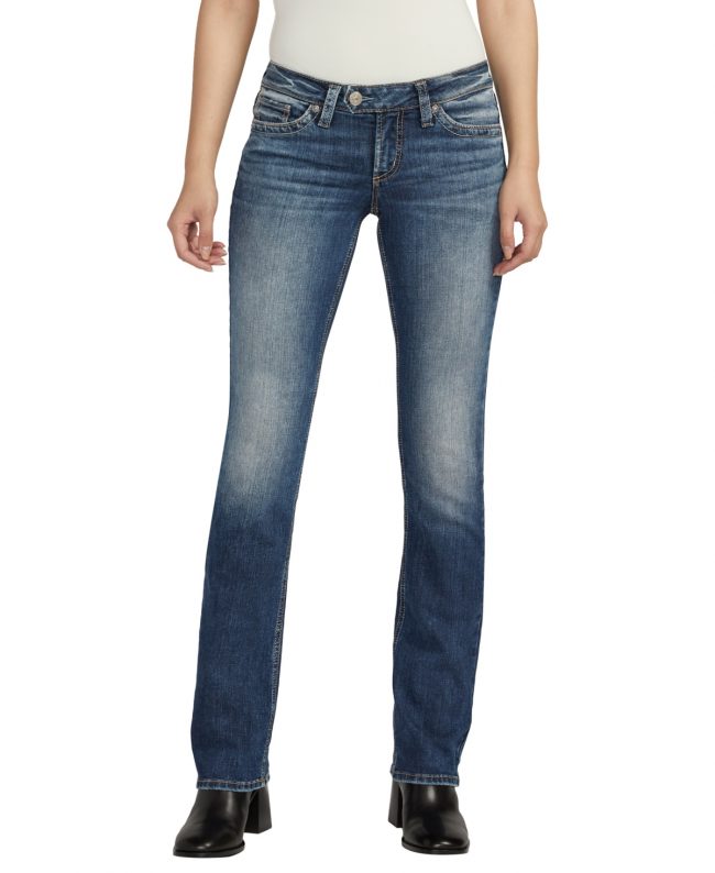 Silver Jeans Co. Women's Tuesday Low Rise Slim Bootcut Jeans - Indigo
