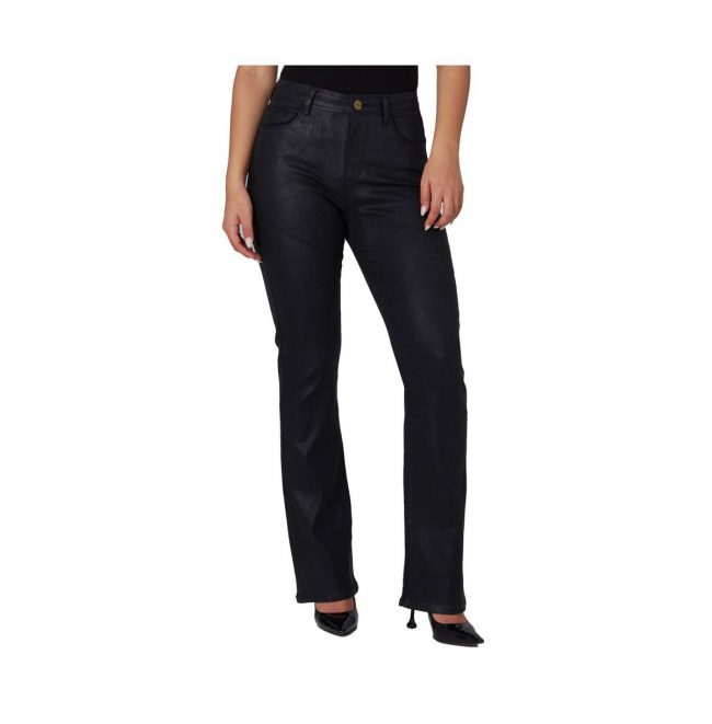 Women's Billie-cblk High Rise Bootcut Jeans - Coated black