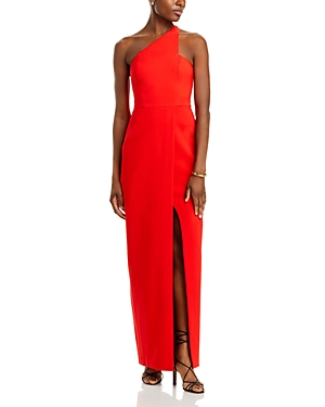 Liv Foster Crepe One Shoulder Gown