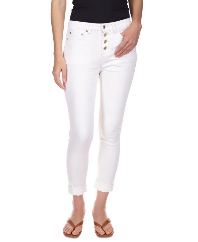 Michael Michael Kors Rolled-Hem Skinny Jeans - White