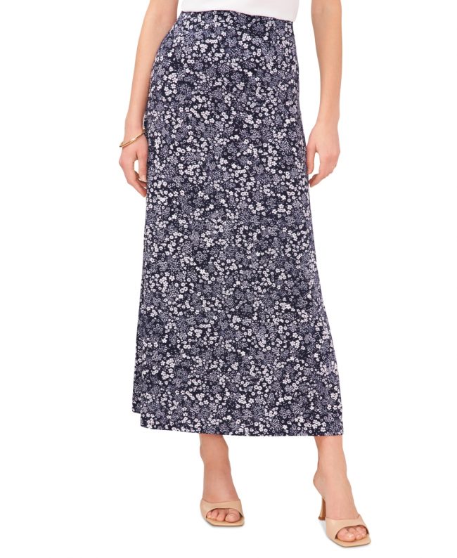 Vince Camuto Women's Knit Pull-On Maxi Skirt - Classic Navy