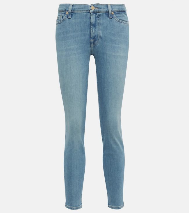 7 For All Mankind Mid-rise skinny jeans
